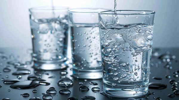 Three thirst-quenching glasses of water