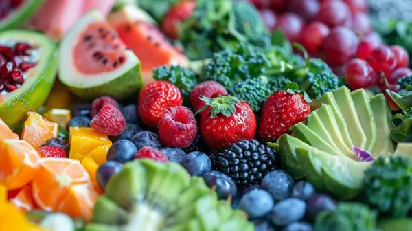Colorful fruits.